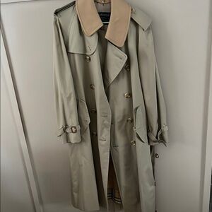 Burberry Vintage Men’s Wool Lined Trench Coat